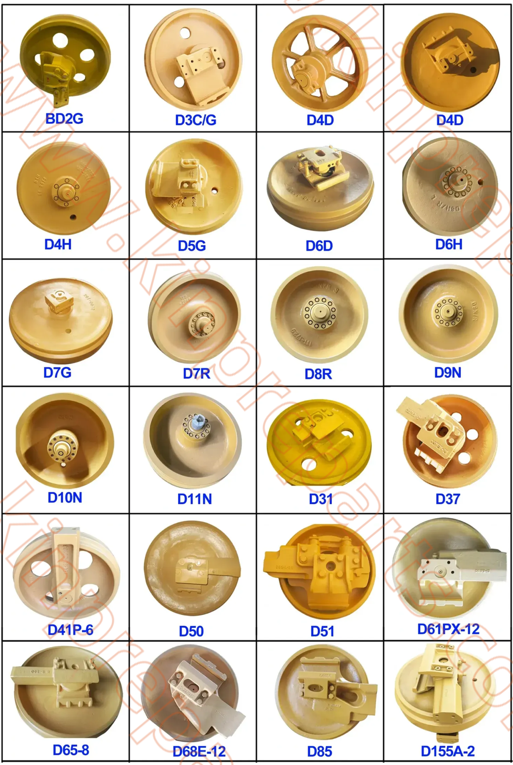 For Caterpillar D6D Front Idler 6L9210 Bulldozer parts for caterpillar front idler bulldozer parts